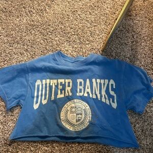 Outer Banks Blue Crop T-Shirt